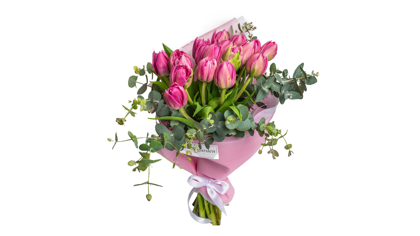 Bouquet With Pink Tulips