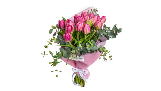 Bouquet With Pink Tulips