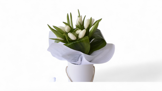 White Tulips in a Box