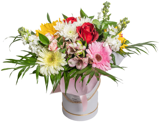Bouquet Of Seasonal Flowers In Box No. 1