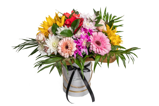 Bouquet Of Seasonal Flowers In Box No. 3