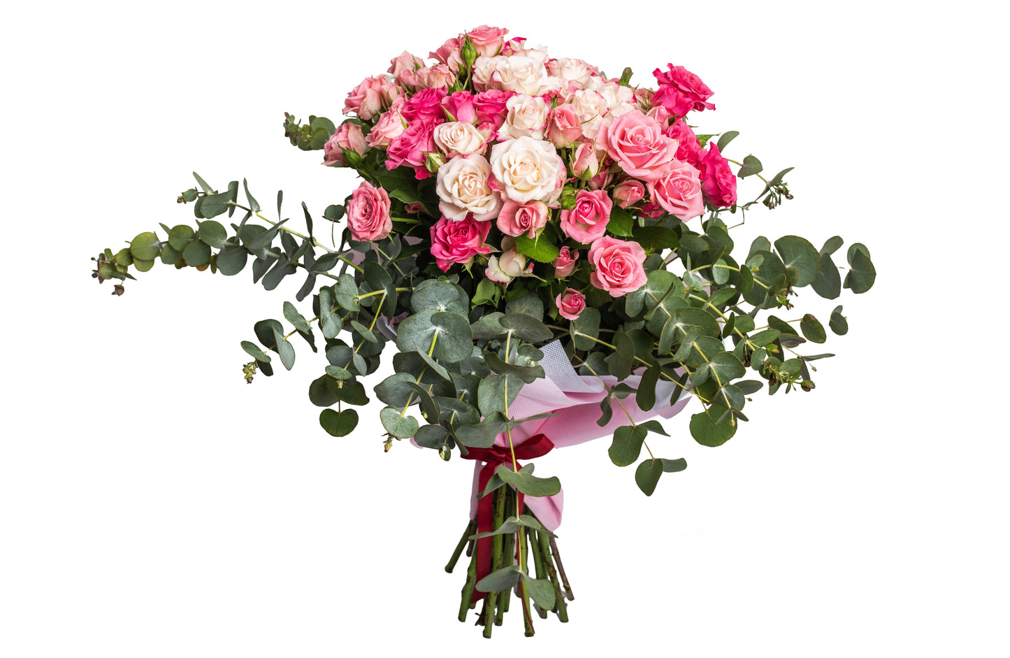 Bouquet Of Mini Roses Pink Shades