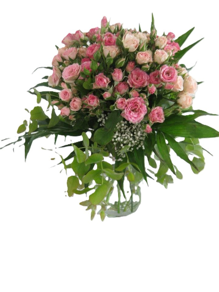 Pink Shades Mini Sensation in a Vase - BG Flowers