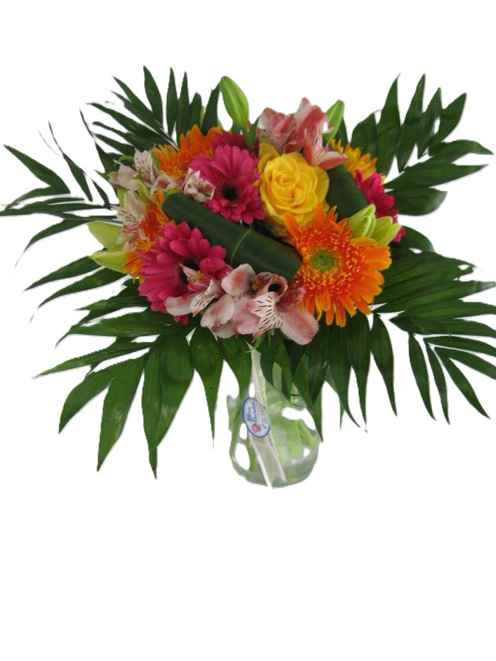 Mixed Fresh Flower Bouquet in a Vase No.1 - BG Flowers
