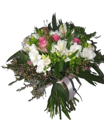 White and Pink Color Mixed Bouquet